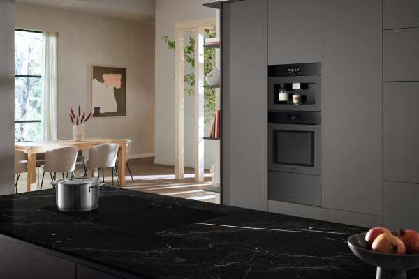 Miele KMDA 7876 FL-U 125 Gala Ed  Induktionskochfeld mit integriertem Dunstabzug und MattFinish mit 2 extra großen PowerFlex XL-Kochbereichen für Umluftbetrieb